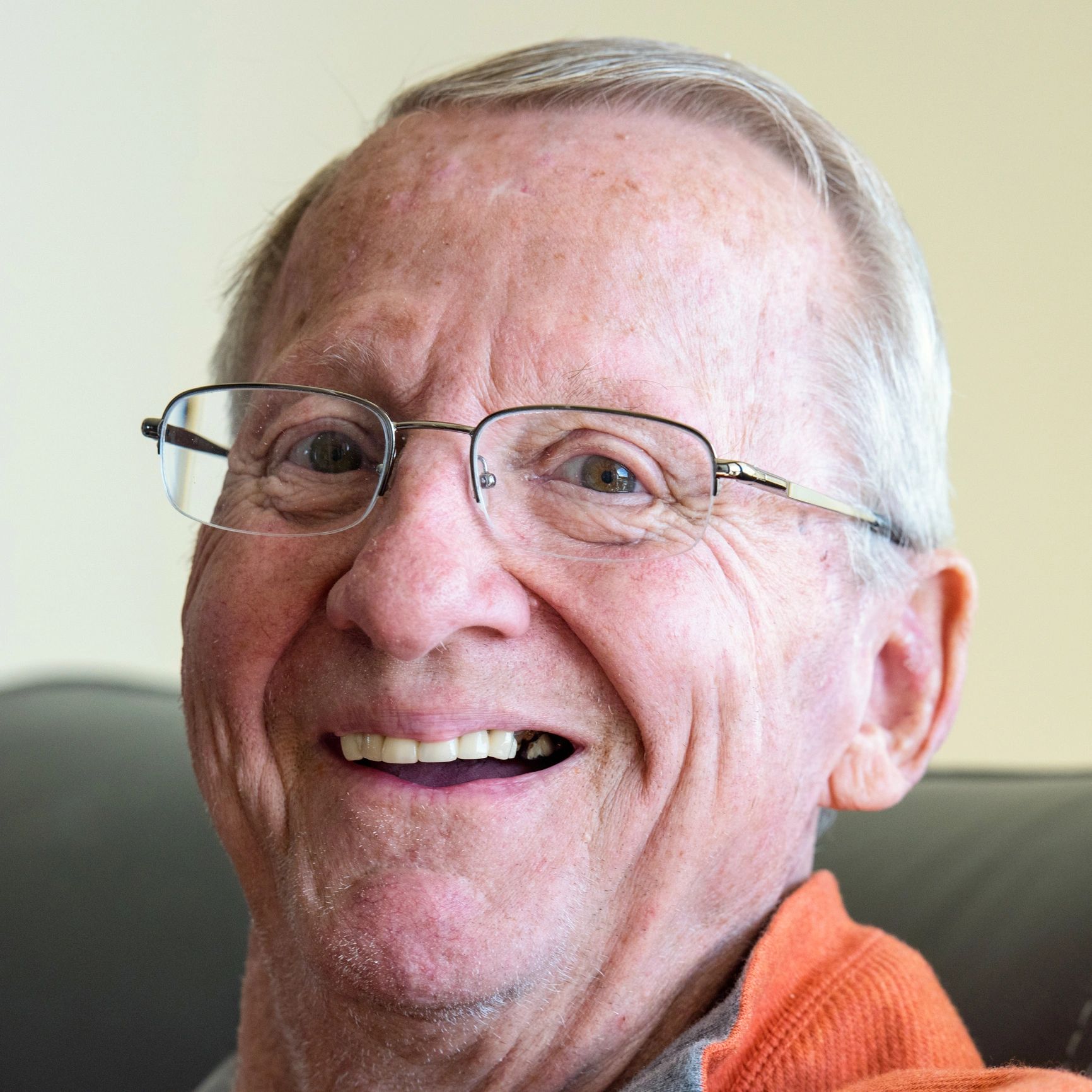 Portrait of a smiling senior man